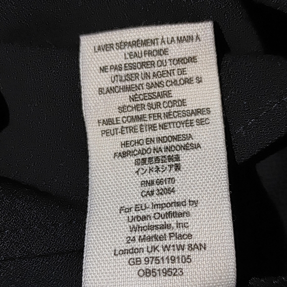 NEW! FREE PEOPLE BABY LOVE GROMMET DRESS, BLACK M - Picture 11 of 11